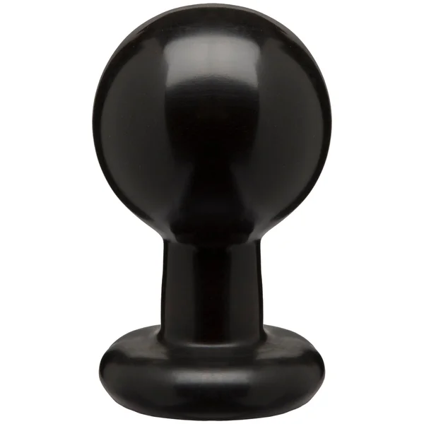 Round Butt Plug - Large - Black