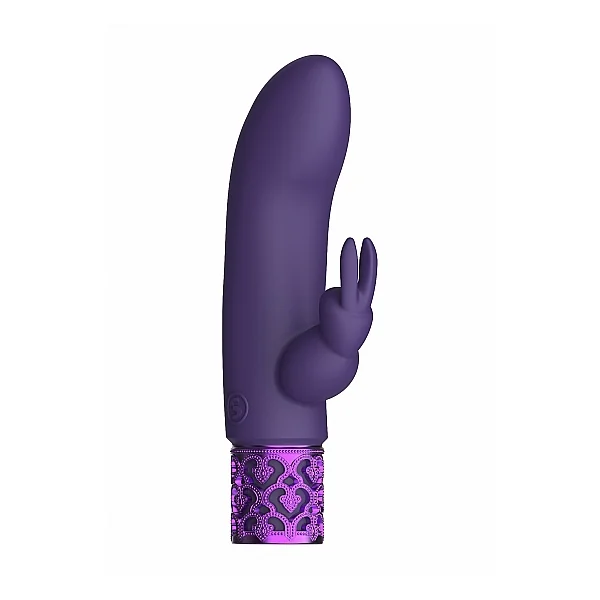 ROYAL GEMS DAZZLING PURPLE RECHARGEABLE SILICONE BULLET