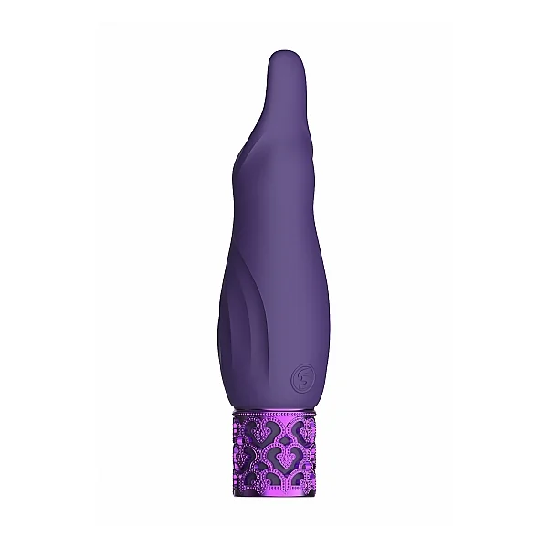 ROYAL GEMS SPARKLE PURPLE RECHARGEABLE SILICONE BULLET