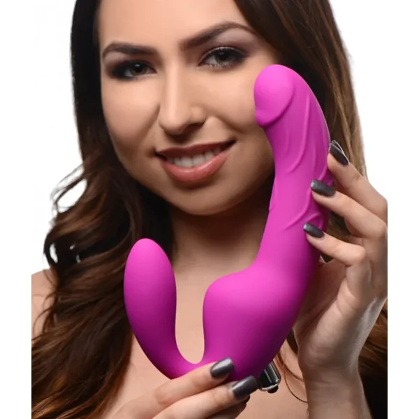 Royal Ride Vibrating Silicone Strapless Strap-on Dildo – Strap U