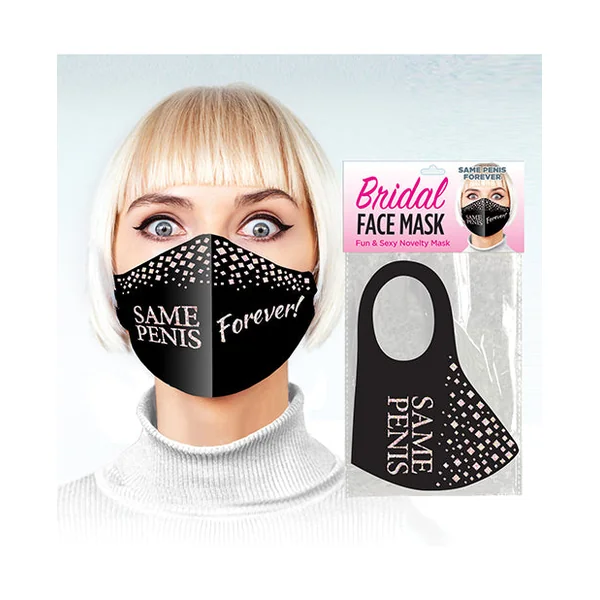 Same Penis Forever Face Mask - Black