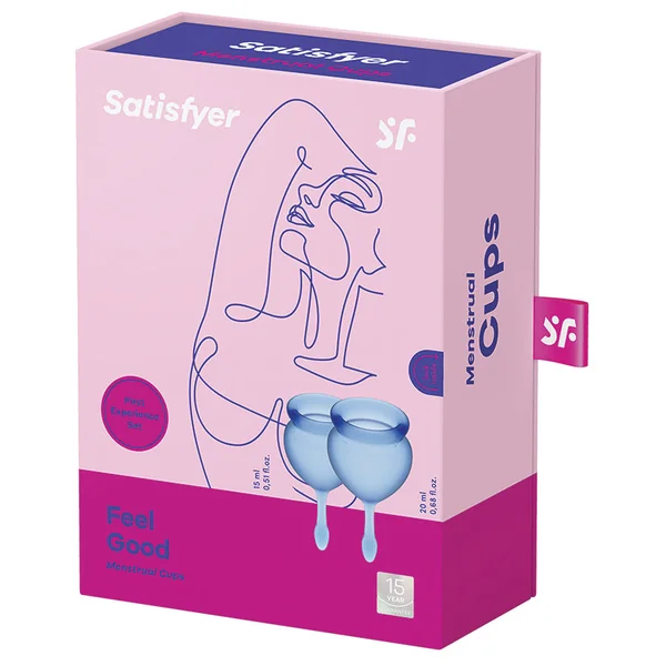 Satisfyer Feel Good Menstrual Cups - Dark Blue