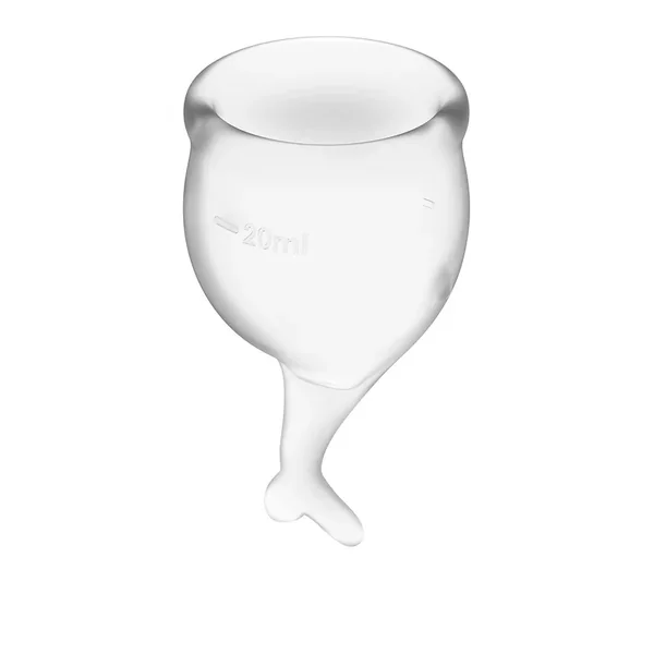 Satisfyer Feel Secure Menstrual Cup Transparent 2pk