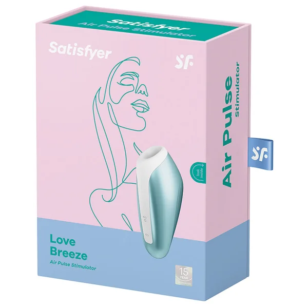 Satisfyer Love Breeze Air Pulse Stimulator - Ice Blue