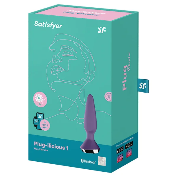 Satisfyer Plug-ilicious 1 Connect App Plug Vibrator - Purple