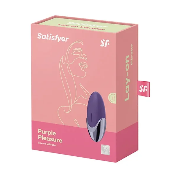 Satisfyer Purple Pleasure Lay-On Vibrator – Purple