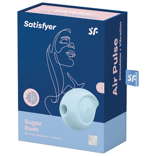 Satisfyer Sugar Rush Air Pulse Stimulator + Vibration - Blue