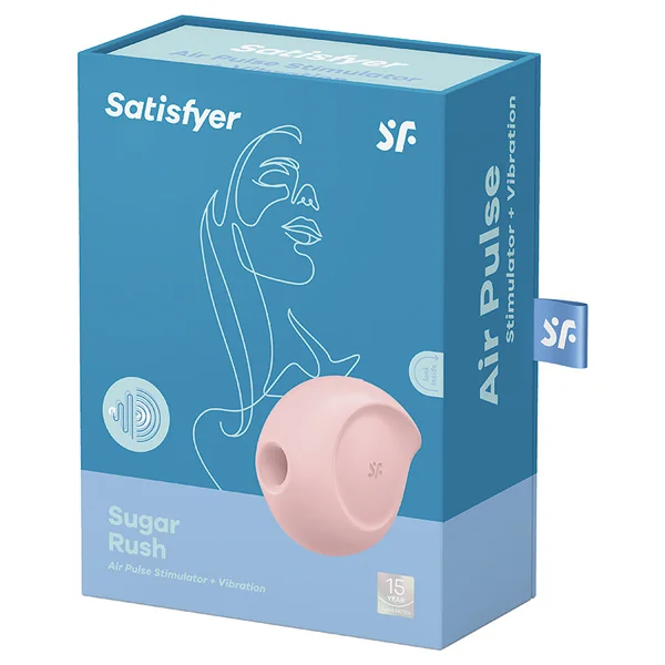 Satisfyer Sugar Rush Air Pulse Stimulator + Vibration - Rose
