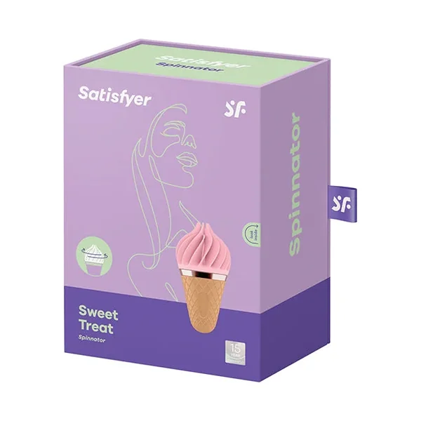 Satisfyer Sweet Treat Rotating Vibrator – Pink/Brown