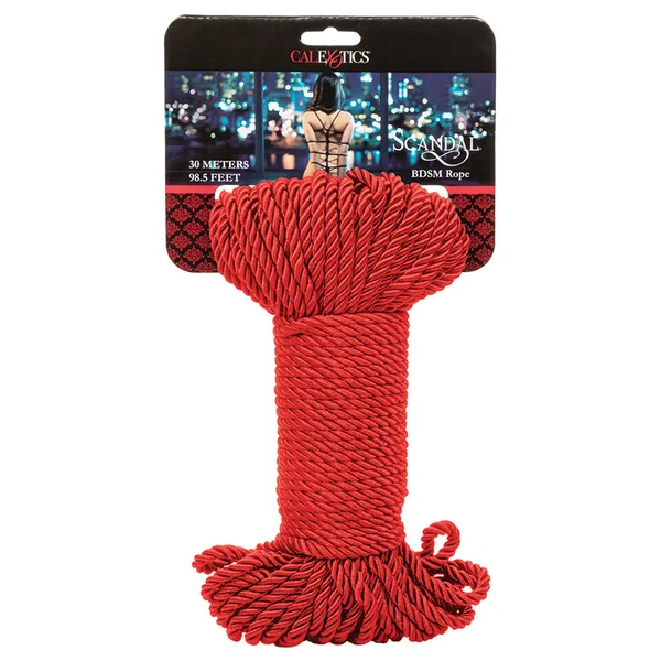 Scandal BDSM Rope 98.5'/30 m - Red