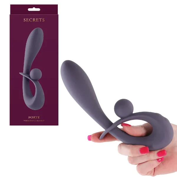 Secrets Forte Rechargeable Waterproof Silicone Dual Stimulation Vibrator
