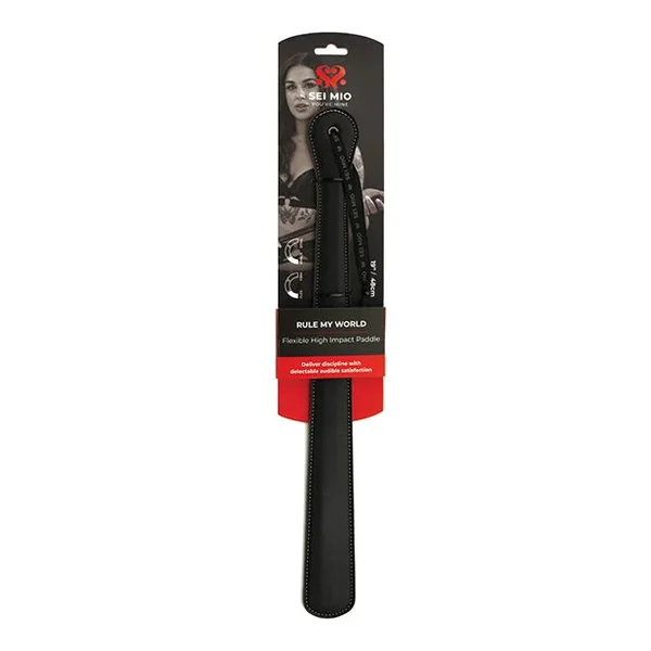 Sei Mio Rule My World Flexible High Impact Paddle – Black