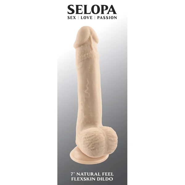 SELOPA 7 IN NATURAL FEEL FLEXSKIN DILDO LIGHT