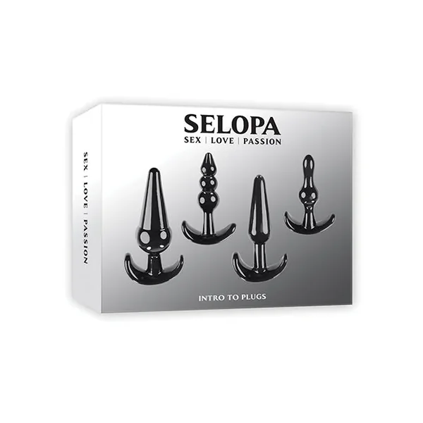 Selopa Intro to Plugs Anal Plug Set Black