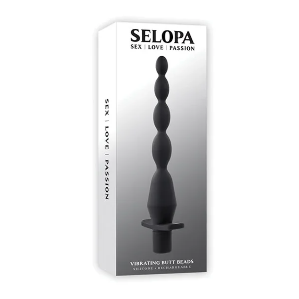 Selopa Vibrating Butt Beads – Black