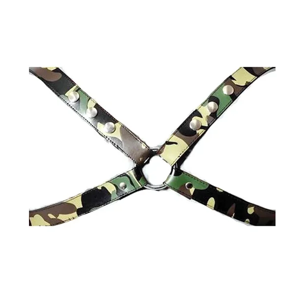 Sensual Sin Leather X Harness – Camo L/XL