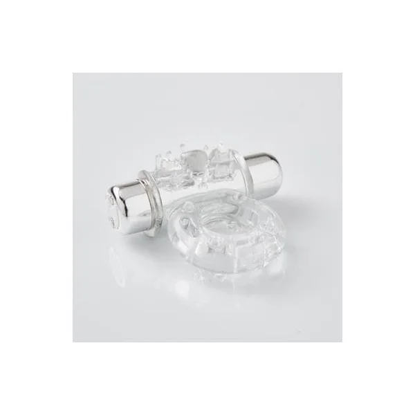 Sensuelle 7 Function Rechargeable Bullet Ring - Clear
