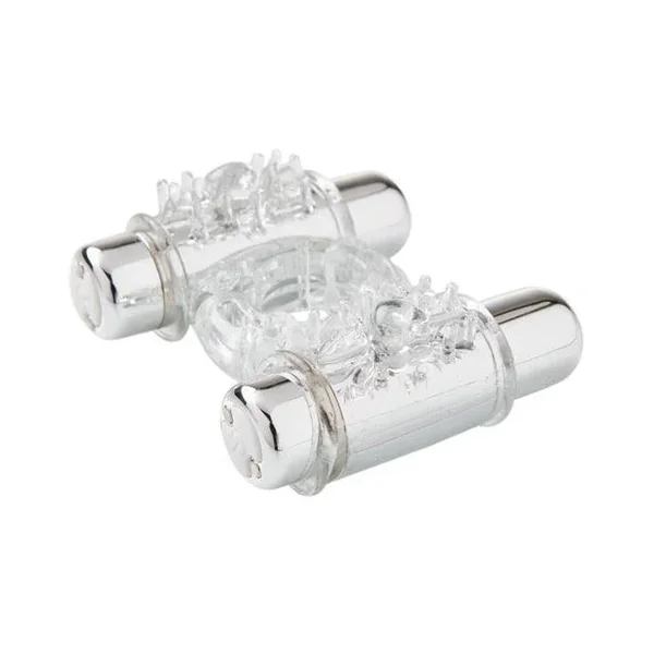 Sensuelle Double Action Cockring – 2×7 Function Clear