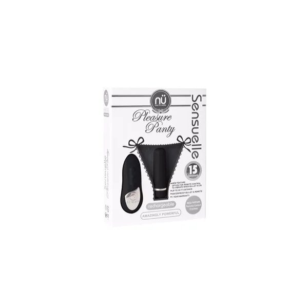 SENSUELLE PLEASURE PANTY BLACK REMOTE CONTROL