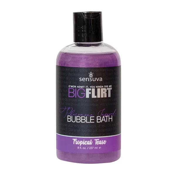 Sensuva Big Flirt Pheromone Bubble Bath – 8 oz Tropical Tease