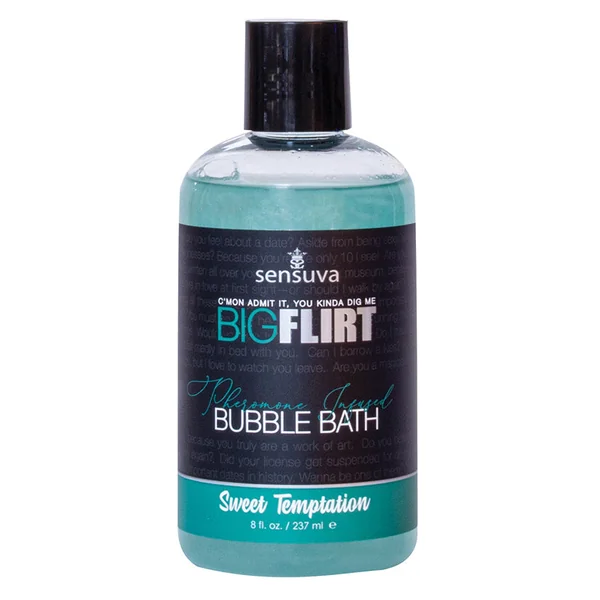 Sensuva Big Flirt Pheromone Infused Bubble Bath - Sweet Temptation 8oz
