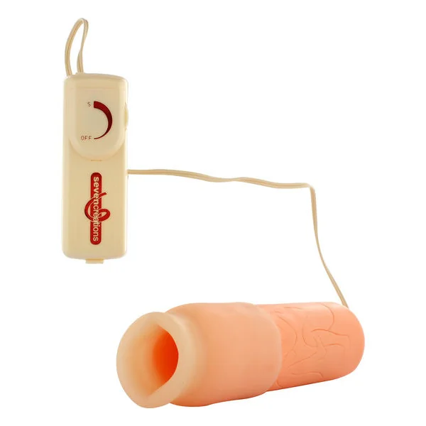 SEVEN CREATIONS - GOLD MASTURBATOR WITH VIBRATION