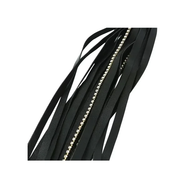 Sex and Mischief Crystal Whip – Black