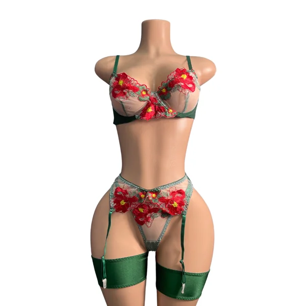 Sexy 3pc Lingerie Set #017