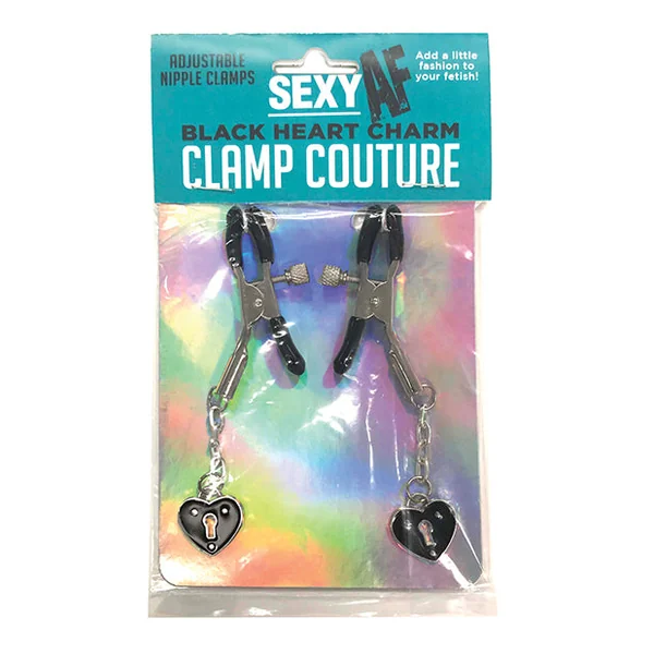 Sexy Af Nipple Clamps - Heart Charms