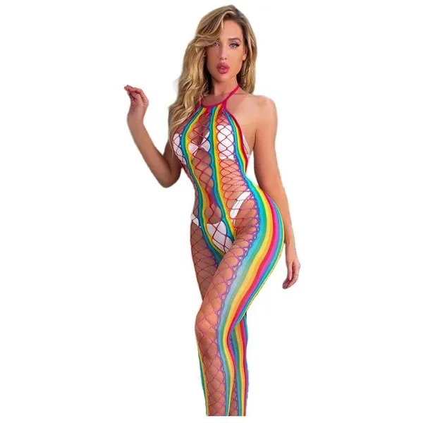 Sexy Erotic Mesh Bodysuit – Curvy Fishnet Pantyhose and Stockings for Women