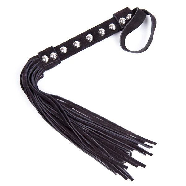 Sexyland Suede Leather Flogger With Studded Handle