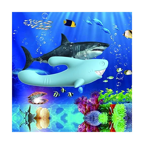 Shark Vibrator Thrusting Expanding Charging AV Massaging Wand