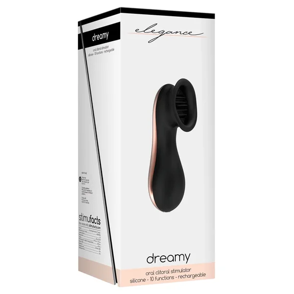 Shots Elegance Dreamy Oral Clitoral Stimulator – 10 Speed Black