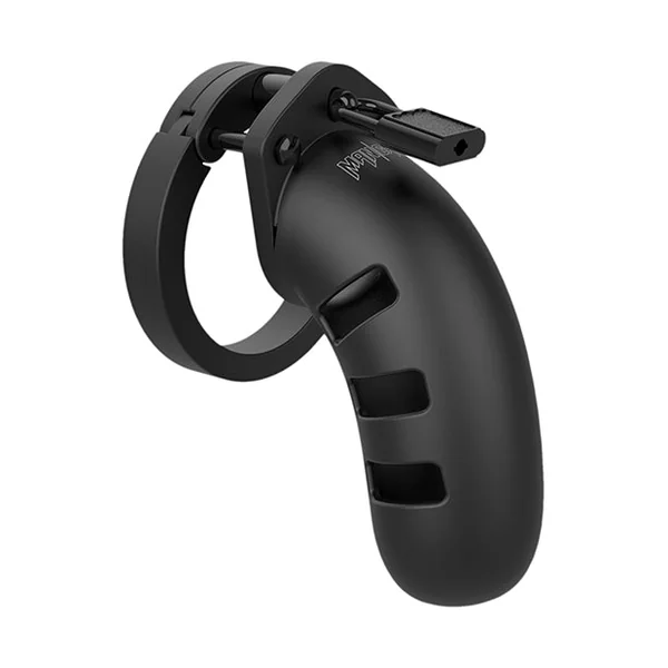 Shots Man Cage Chastity 4.5" Cock Cage Model 21 - Black