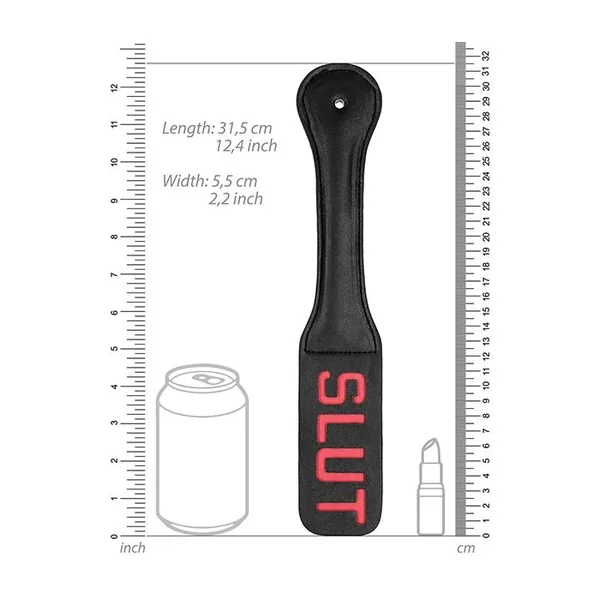 Shots Ouch Slut Paddle – Black