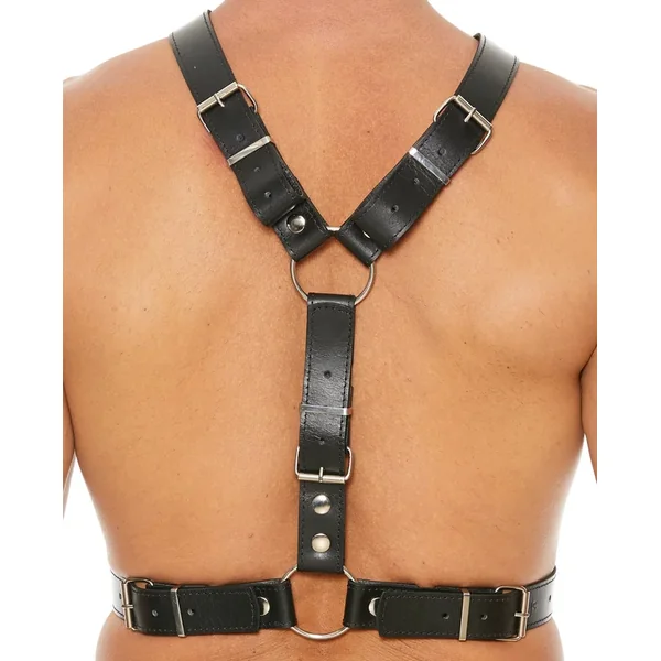 Shots Uomo Men’s Harness w/Metal Bit – Black