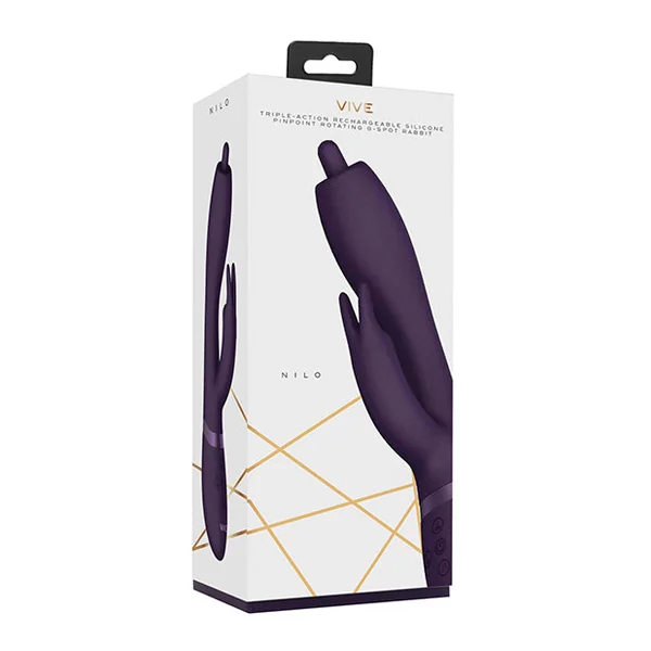 Shots Vive Nilo Pinpoint Rotating G-spot Rabbit - Purple