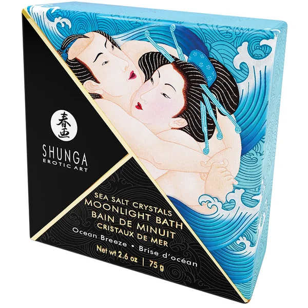 Shunga Moonlight Bath Sea Salt Crystals - Ocean Breeze 2.6oz