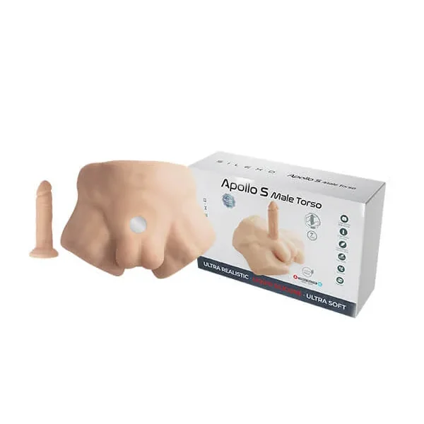 SILEXD 7″ Half Torso + Dildo Liquid Silicone Flesh