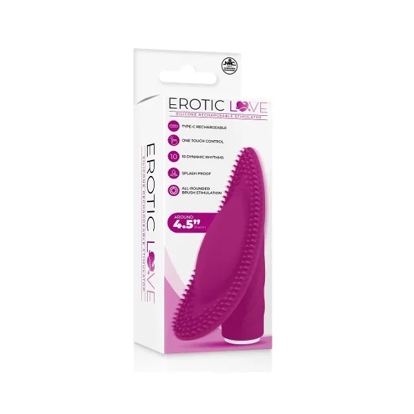 SILICONE 10 SPEED RECHARGEABLE VIBRATOR -PINK