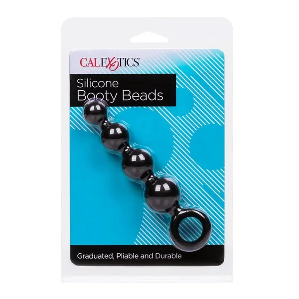 Silicone Booty Anal Beads – Black