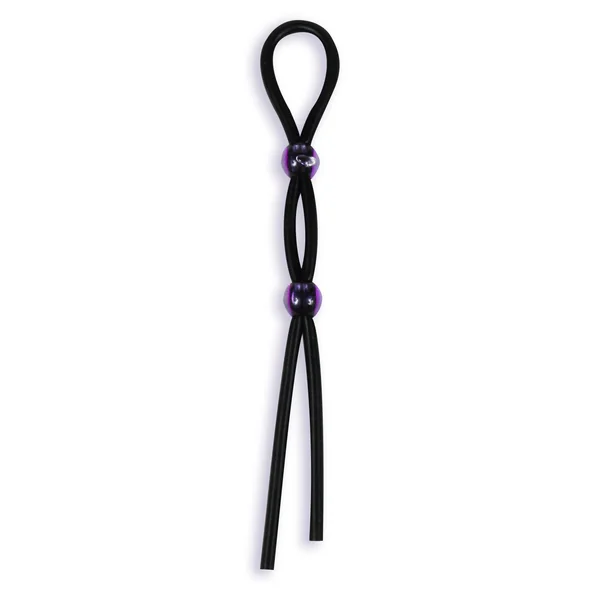 SILICONE COCK TIES BLACK