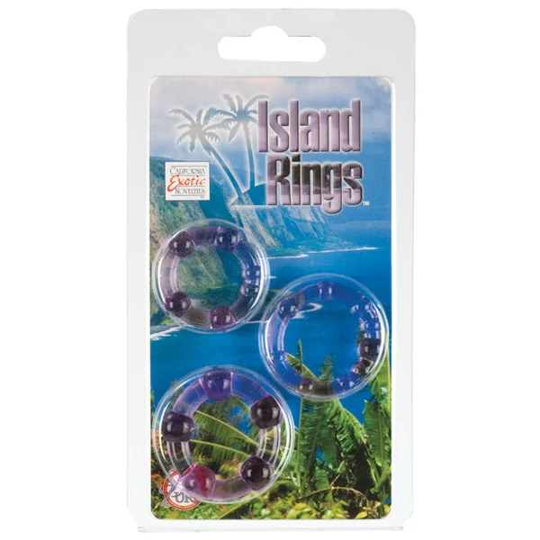 Silicone Island Rings - Purple