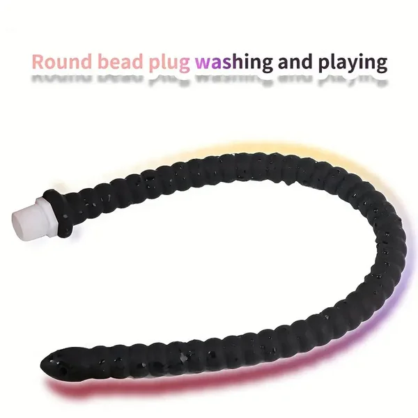 Silicone Pull Beads Gut Wash Hose Anal Dual-use SM Anal Irrigator