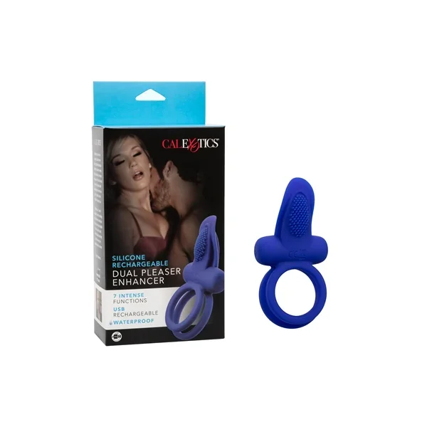 Silicone Rechargeable Dual Pleaser Enhancer