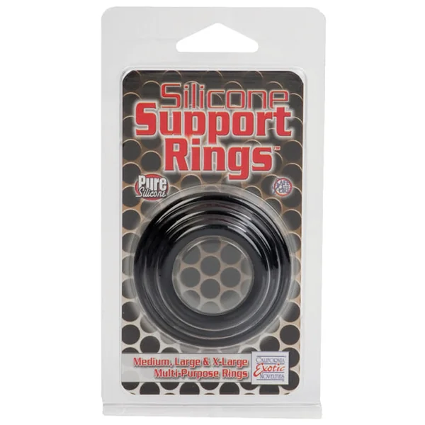Silicone Support Rings - Black