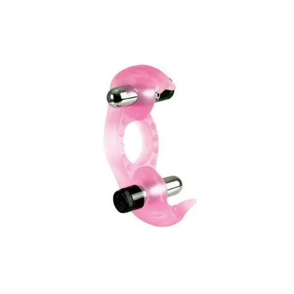 Silicone Triple Orgasm Erection Enhancer - Pink