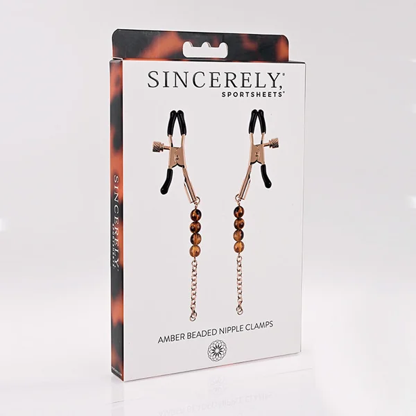 Sincerely Amber Beaded Nipple Jewelry by Sportsheets