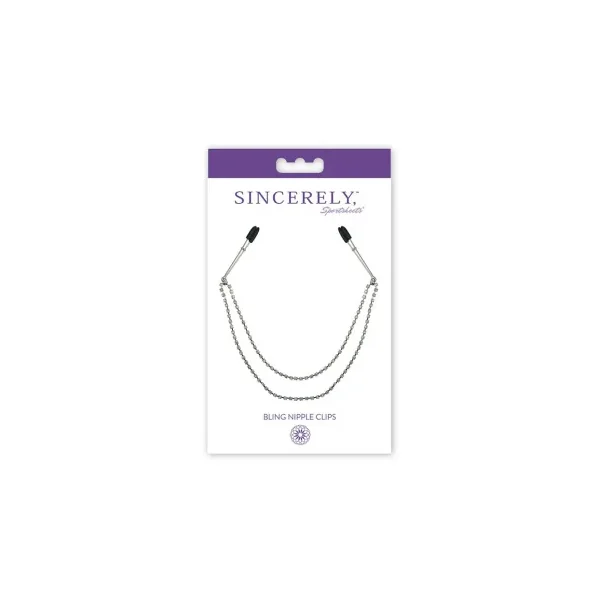 Sincerely, Sportsheets Bling Nipple Clips