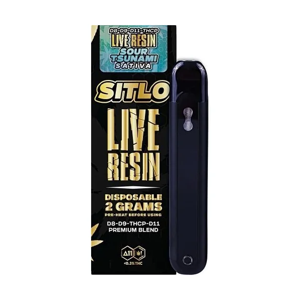 Sitlo Live Resin Disposable 2 Gram Premium Blend Sour Tsunami